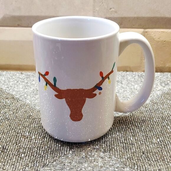 UNIVERSITY OF TEXAS Longhorns Christmas Coffee Mug Ceramic - Picture 1 of 6